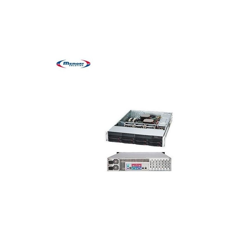 Super Micro Supermicro SC825 TQC-600LPB - Rack-Montage 2U - E-ATX - SATA/SAS - Hot-Swap 600 Watt - Schwarz (CSE-825TQC-600LPB)