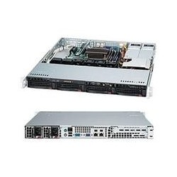 Super Micro Supermicro SC813M FTQC-R407CB - Rack-Montage 1U - ATX - SATA/SAS - Hot-Swap 400 Watt - Schwarz (CSE-813MFTQC-R407CB