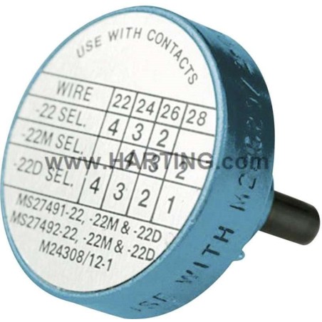 Harting Positionierhülse 09 99 000 0531 Blau 1 St. (09 99 000 0531)