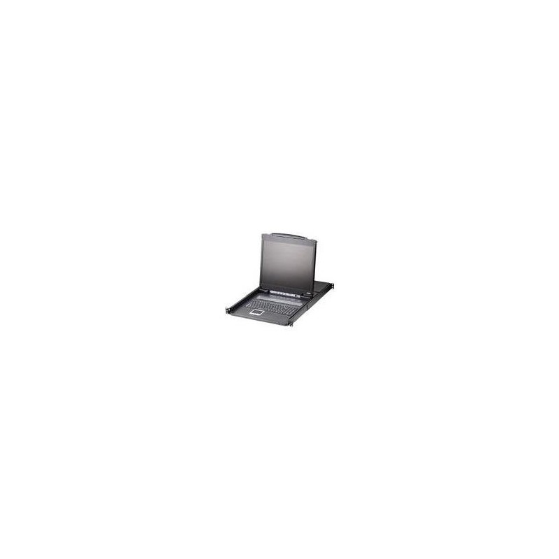 ATEN LCD KVM Switches CL1308N - KVM-Konsole mit KVM-Switch - 8 Anschlüsse - PS/2, USB - 48,3 cm (19") - Rack - einbaufähig - 12