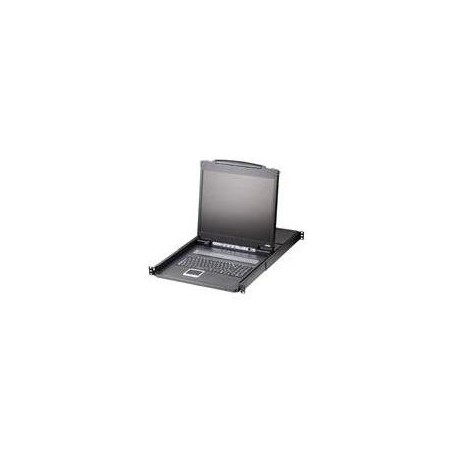 ATEN LCD KVM Switches CL1308N - KVM-Konsole mit KVM-Switch - 8 Anschlüsse - PS/2, USB - 48,3 cm (19") - Rack - einbaufähig - 12