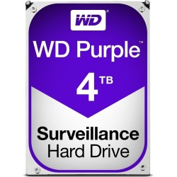 WD Purple Surveillance Hard Drive WD40PURZ - Festplatte - 4 TB - intern - 8.9 cm (3.5") - SATA 6Gb/s - 5400 U/min - Puffer: 64