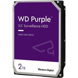 WD Purple Surveillance Hard Drive WD20PURZ - Festplatte - 2 TB - intern - 8.9 cm (3.5") - SATA 6Gb/s - 5400 U/min - Puffer: 64