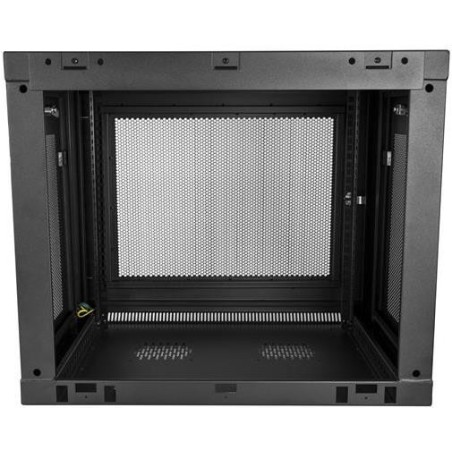 StarTech.com 9HE wandmontage Server Rack - bis zu 43cm tief - Gehäuse mit Scharnier - Netzwerkschrank - Server Schrank - Schran