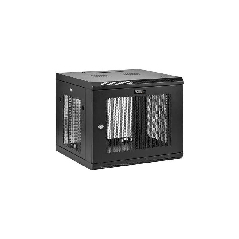 StarTech.com "9U Wall Mount Server Rack Cabinet - 4-Post Adjustable Depth (2"" to 48,30cm (19")") Network Equipment Enclosure w