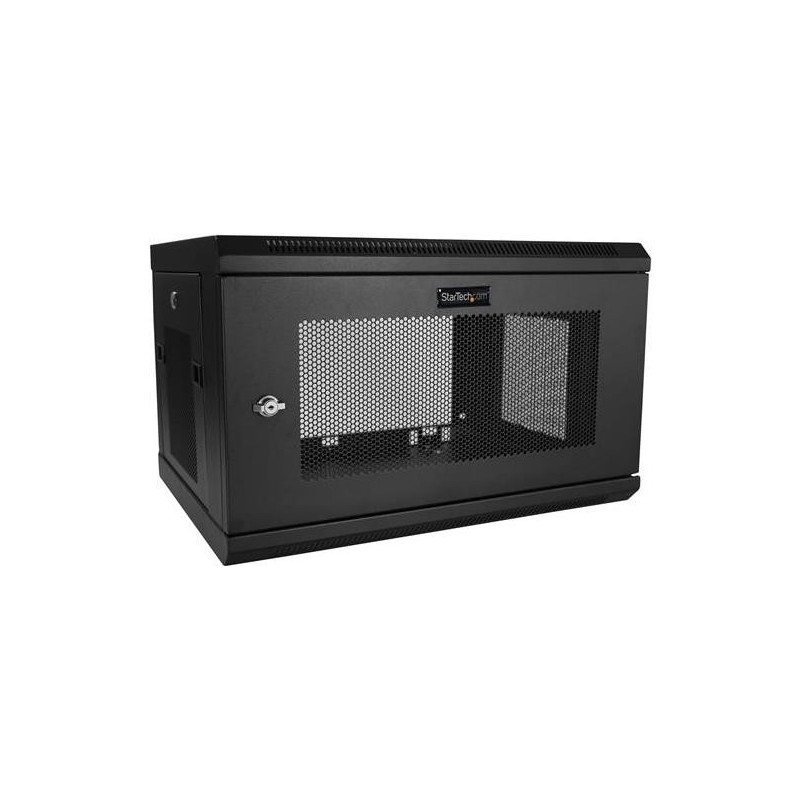 StarTech.com 6HE wandmontage Server Rack - bis zu 43cm tief - Gehäuse mit Scharnier - Netzwerkschrank - Server Schrank - Schran