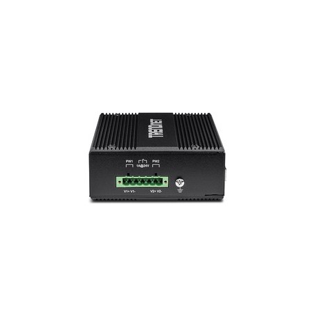 TRENDnet TI-UPG62 - Switch - nicht verwaltet - 4 x 10/100/1000 (PoE+) + 2 x Gigabit SFP - an DIN-Schiene montierbar, wandmontie