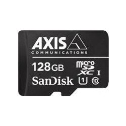 AXIS Surveillance - Flash-Speicherkarte (microSDXC-an-SD-Adapter inbegriffen) - 128 GB - UHS-I U1 / Class10 - microSDXC - Schwa