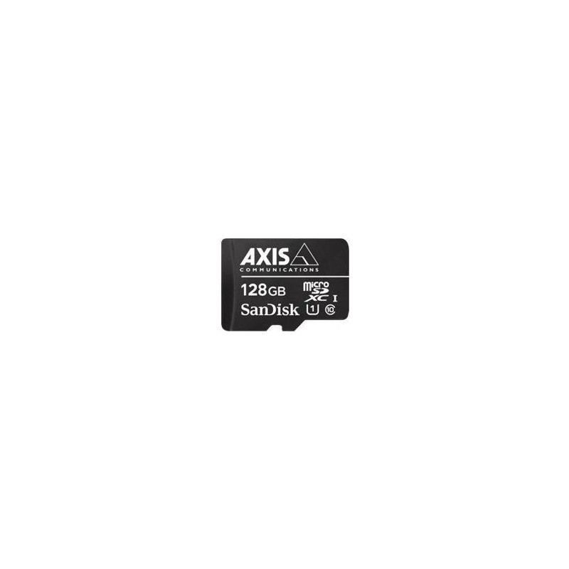 AXIS Surveillance - Flash-Speicherkarte (microSDXC-an-SD-Adapter inbegriffen) - 128 GB - UHS-I U1 / Class10 - microSDXC - Schwa