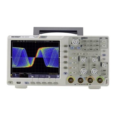VOLTCRAFT DSO-6204F Digital-Oszilloskop 200 MHz 4-Kanal 1 GSa/s 40000 kpts 8 Bit Digital-Speicher (DSO), Funktionsgenerator (VC