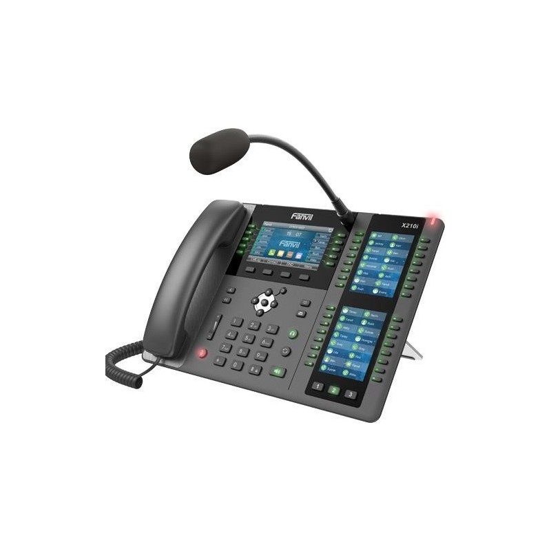 Fanvil X210i IP-Telefon Schwarz - Grau Kabelgebundenes Mobilteil LCD 20 Zeilen (X210I)