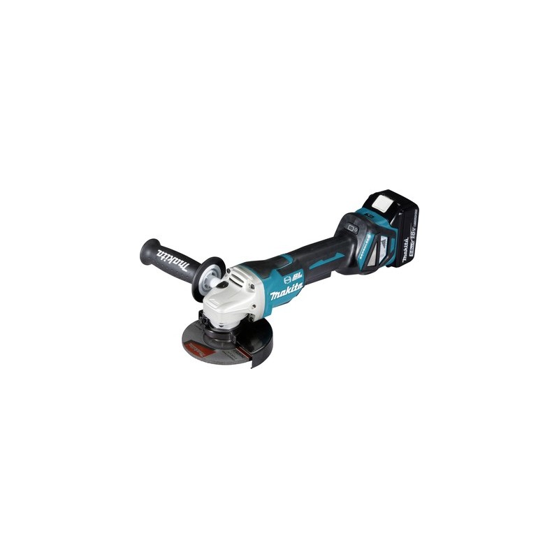 Makita DGA517RTJ - Winkelschleifer - schnurlos - 125 mm - 2 Akkus - 18 V