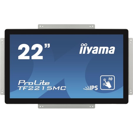 iiyama ProLite TF2215MC-B2, 54,6cm (21.5"), Projected Capacitive, 10 TP, Full HD, Kit (USB), schwarz Touchmonitor (open-frame,