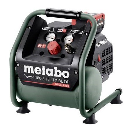 Metabo 601521850. Motorschnelligkeit der Pumpe (max): 2760 U/min, Maximaler Betriebsdruck: 8 bar, Kapazität des Luftbehälters: