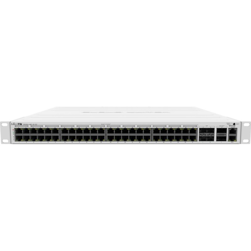 MikroTik CRS354-48P-4S+2Q+RM - Switch - L3 - 48 x 10/100/1000 (PoE+) + 4 x 10 Gigabit SFP+ + 2 x 40 Gigabit QSFP+ - Desktop, an