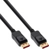 InLine 110er Bulk-Pack DisplayPort 1.4 Kabel schwarz - vergoldete Kontakte - 0,5m (B-15355)
