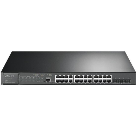 TP-Link SG3400 JetStream Rackmount Gigabit Managed Switch, 24x RJ-45, 4x SFP+, 384W PoE+ (SG3428XMP)