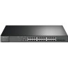 TP-Link SG3400 JetStream Rackmount Gigabit Managed Switch, 24x RJ-45, 4x SFP+, 384W PoE+ (SG3428XMP)