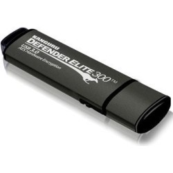 Kanguru Defender Elite300 - 128GB USB-Stick USB Typ-A 3.2 Gen 1 (3.1 Gen 1) Schwarz - Grau (KDFE300-128G)