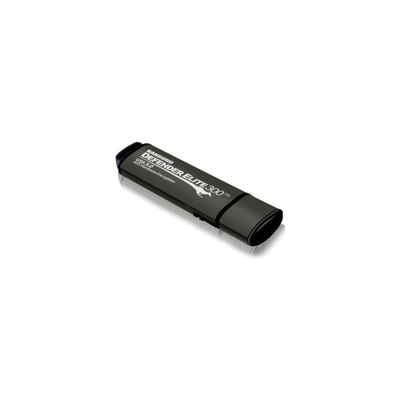 Kanguru Defender Elite300 - 128GB USB-Stick USB Typ-A 3.2 Gen 1 (3.1 Gen 1) Schwarz - Grau (KDFE300-128G)