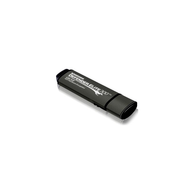 Kanguru Defender Elite300 - 64GB USB-Stick USB Typ-A 3.2 Gen 1 (3.1 Gen 1) Schwarz - Grau (KDFE300-64G)