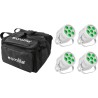 EUROLITE Set 4x LED Silent Par 6 QCL Floor ws + Soft-Bag (20000958)