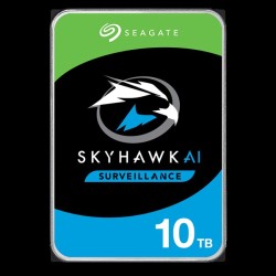 Seagate SkyHawk AI ST10000VE001 - Festplatte - 10TB - intern - 3.5" (8,9 cm) - SATA 6Gb/s - 7200 U/min - Puffer: 256MB (ST10000