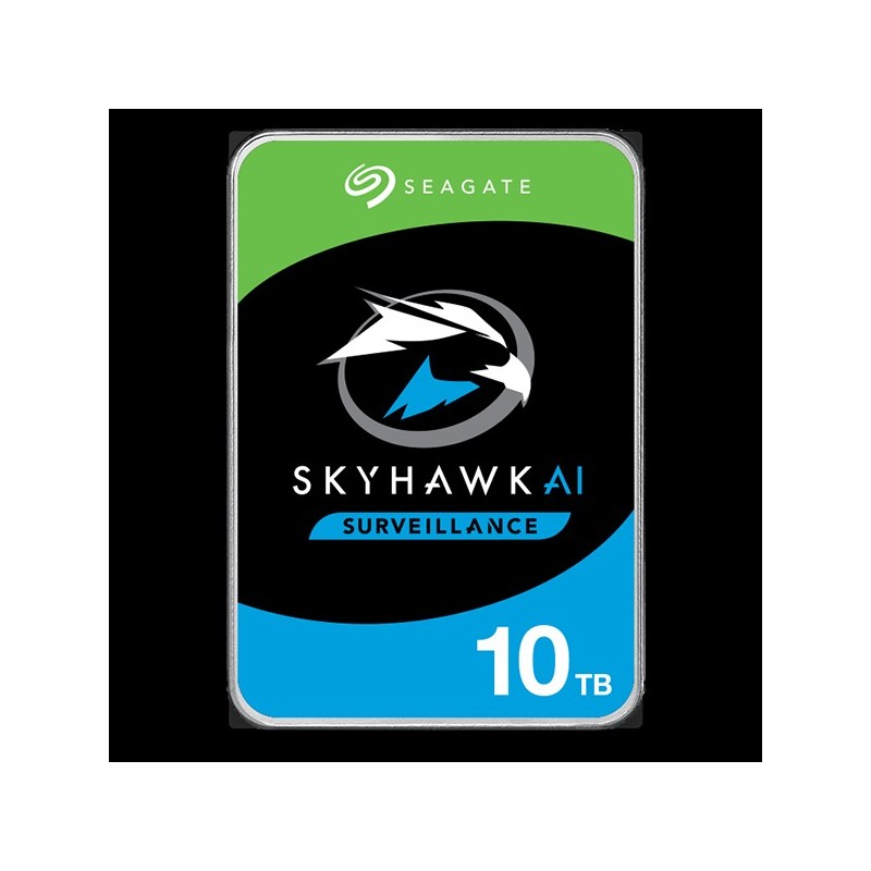 Seagate SkyHawk AI ST10000VE001 - Festplatte - 10TB - intern - 3.5" (8,9 cm) - SATA 6Gb/s - 7200 U/min - Puffer: 256MB (ST10000