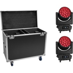 EUROLITE Set 2x LED IP TMH-H760 + Case mit Rollen (20001018)