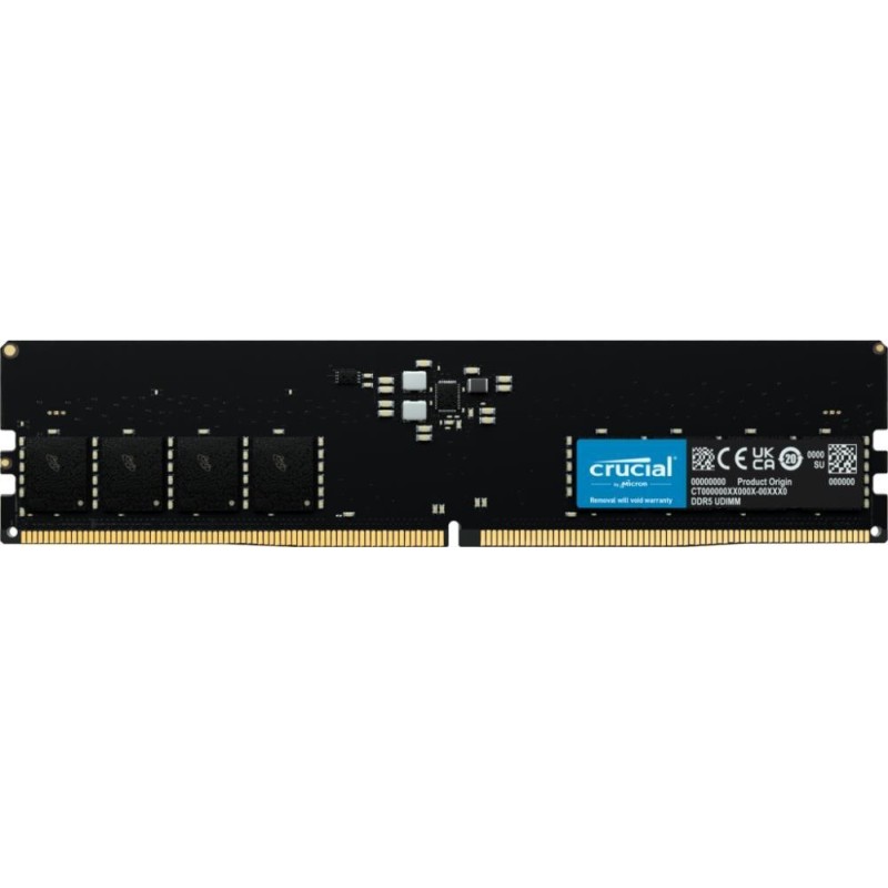 Crucial RAM - 32 GB - DDR5 4800 UDIMM CL40 (CT32G48C40U5)