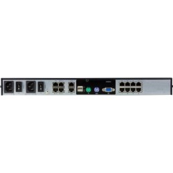 ATEN KVM over IP KN1108VA - KVM-Switch - managed - 8 x KVM port(s) - 1 lokaler Benutzer - 1 IP-Benutzer - Desktop, an Rack mont