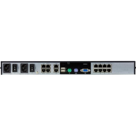 ATEN KVM over IP KN1108VA - KVM-Switch - managed - 8 x KVM port(s) - 1 lokaler Benutzer - 1 IP-Benutzer - Desktop, an Rack mont