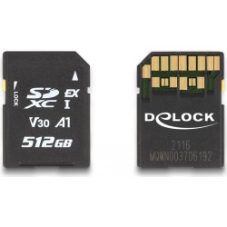 Delock - Flash-Speicherkarte - 512 GB - Video Class V30 / UHS-I U3 - SD