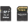 Delock - Flash-Speicherkarte - 512 GB - Video Class V30 / UHS-I U3 - SD