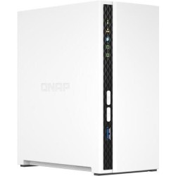 QNAP TS-233 - NAS-Server - 2 Schächte - SATA 6Gb/s - RAID 0, 1, JBOD - RAM 2GB - Gigabit Ethernet - iSCSI Support (TS-233)