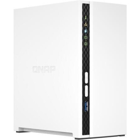 QNAP TS-233 - NAS-Server - 2 Schächte - SATA 6Gb/s - RAID 0, 1, JBOD - RAM 2GB - Gigabit Ethernet - iSCSI Support (TS-233)