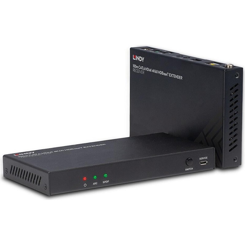 LINDY - Sender und Empfänger - Video-, Audio-, Infrarot- und serielle Erweiterung - HDMI, HDBaseT - über CAT 6 - bis zu 100 m (