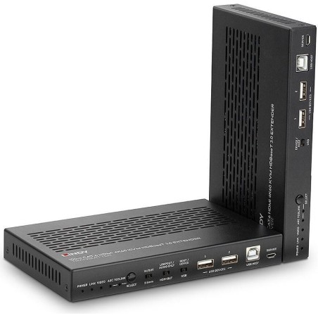 LINDY Extender - Erweiterung für Video/Audio - RS-232, USB2.0, HDMI, HDBaseT 3.0 - über CAT 6a - bis zu 100 m (38344)
