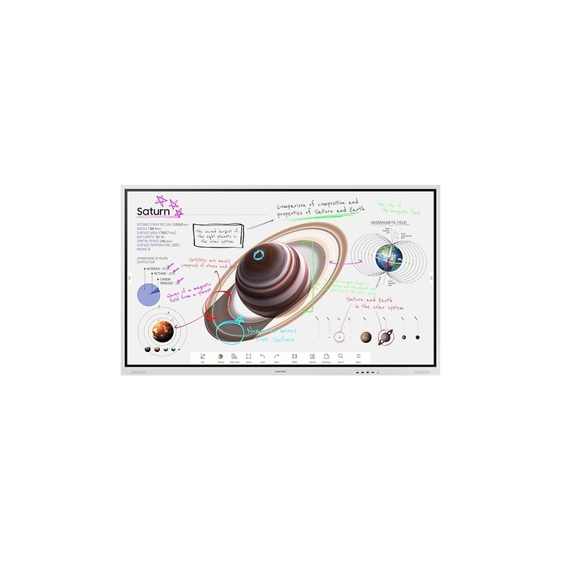 Samsung WM85B Interaktives Whiteboard 2,16 m (85" ) 3840 x 2160 Pixel Touchscreen Hellgrau HDMI (LH85WMBWLGCXEN)