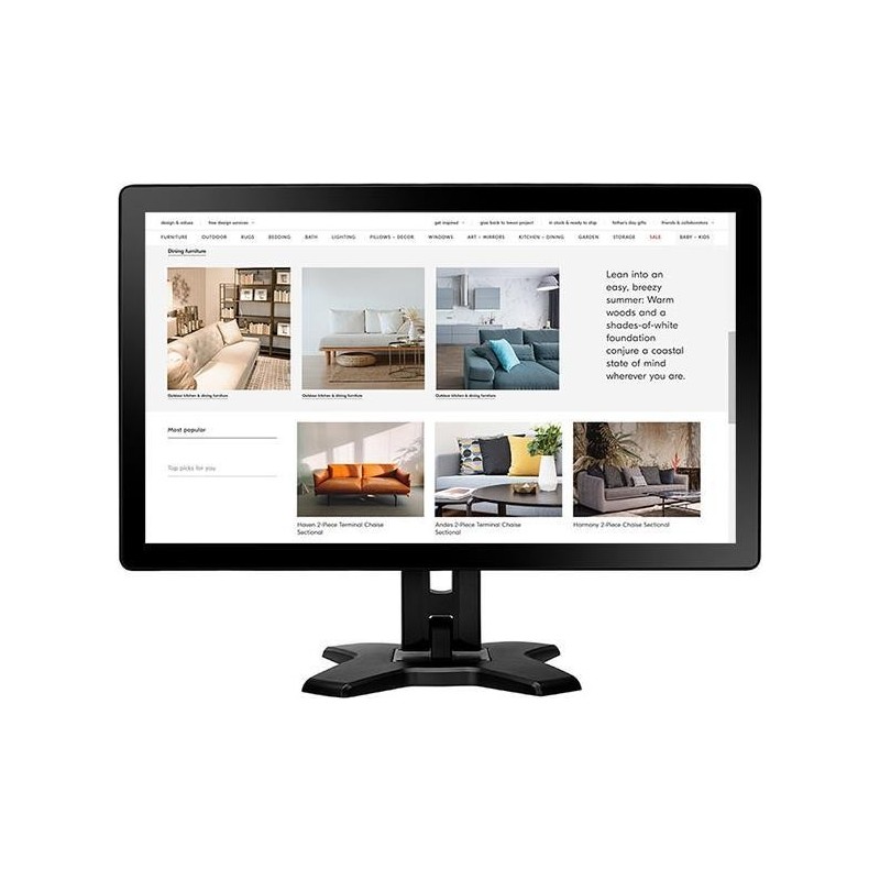 AG Neovo TX-2401 60,5 cm (23.8" ) 1920 x 1080 Pixel Full HD LED Touchscreen Tisch Schwarz (TX241011E0100)