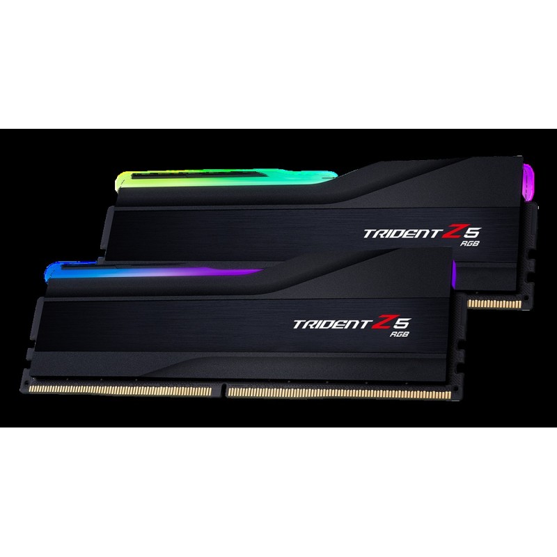 G.Skill Trident Z5 RGB - DDR5 - Kit - 32GB: 2 x 16GB - DIMM 288-PIN - 6000 MHz / PC5-48000 - CL30 - non-ECC - mattschwarz (F5-6