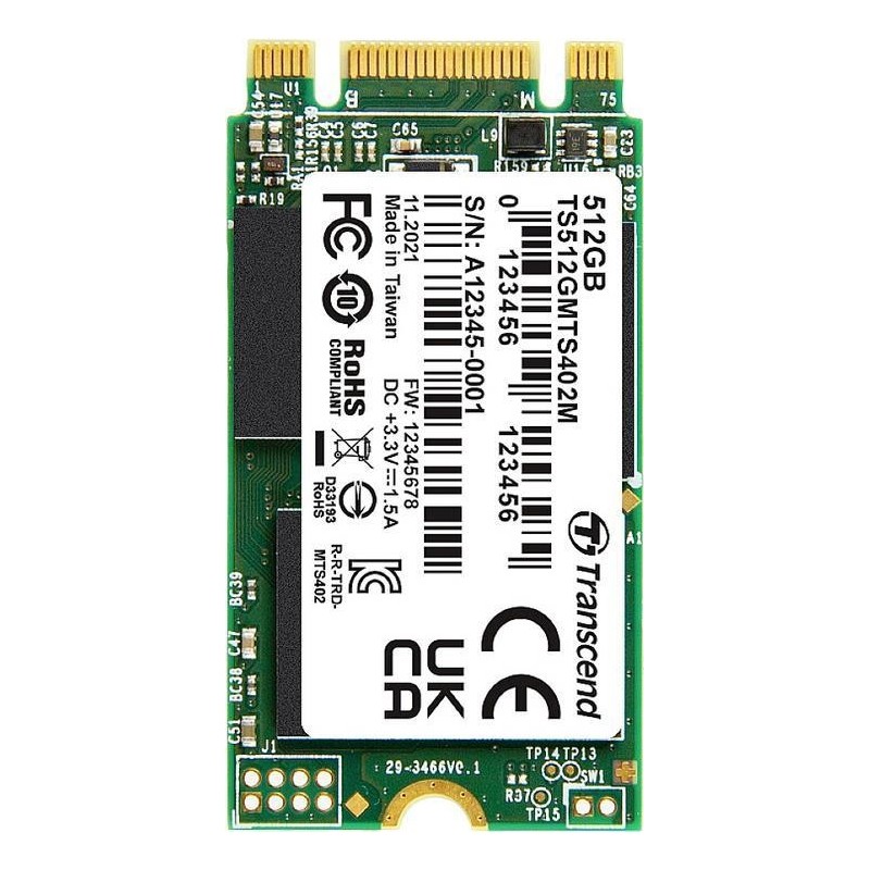 Transcend MTS402M M.2 256 GB Serial ATA III MLC NAND (TS256GMTS402M)