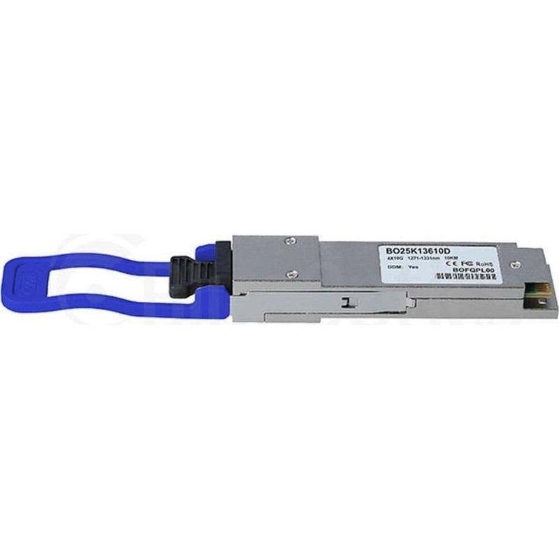 Kompatibler Calix 100-04651 BlueOptics BO25K13610D QSFP Transceiver, LC-Duplex, 40GBASE-LR4, Singlemode Fiber, 4xWDM, 10KM, 0 C