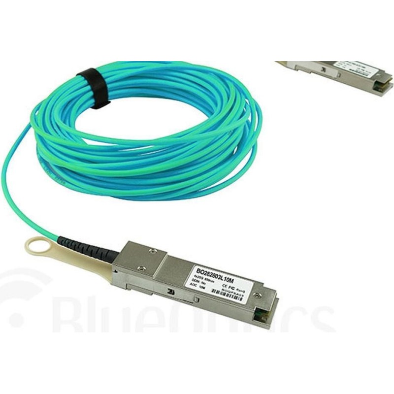 Kompatibles Ciena QSFP-100G-AOC-50M QSFP28 BlueOptics Aktives Optisches Kabel (AOC), 100GBASE-SR4, Ethernet, Infiniband, 50 Met