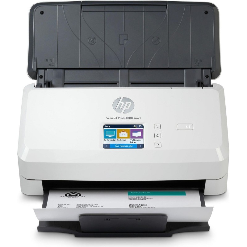 HP Scanjet Pro N4000 Snw1 Scanner 600 X 600 Dpi A4 Black, White (6FW08A)