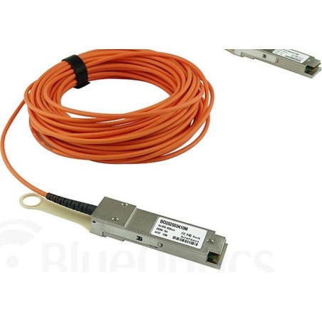 Kompatibles Marconi QSFP-AOC-50M QSFP BlueOptics Aktives Optisches Kabel (AOC), 40GBASE-SR4, Ethernet, Infiniband FDR10, 50 Met