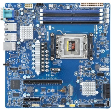Gigabyte MC13-LE1 Micro-ATX Mainboard Socket AM5 AMD B650E DDR5 bis 128 GB 10GbE (9MC13LE1NR-00)