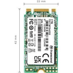 Transcend MTS425S - SSD - 1 TB - intern - M.2 2242 - SATA 6Gb/s