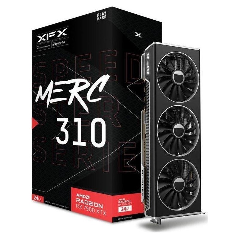 XFX Speedster MERC 310 Radeon RX 7900 XTX 24 GB GDDR6 Grafikkarte PCIe 4.0 (RX-79XMERCB9)