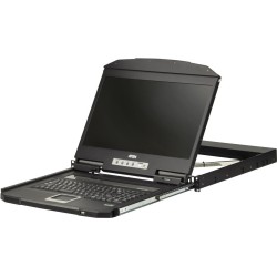 ATEN CL3700NW FR Kurze Tiefe Single Rail 18.5"-LCD Konsole USB HDMI - KVM-Konsole - FR-Layout (CL3700NW F)